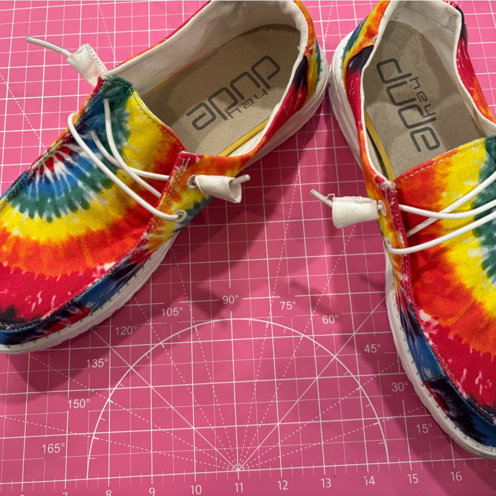 Hey Dude Colorful Tie-Dye Flats